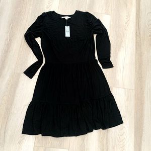 Loft NWT Black Dress XS Petite